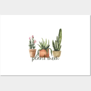 Plant Mom Dark Watercolor Posters and Art